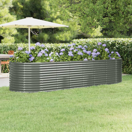 Vidaxx plantekasse 322x100x68 cm galvaniseret stålgrå