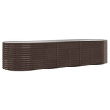 Vidaxx plantekasse 322x100x68 cm galvaniseret stål brun