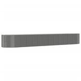 Vidaxl Planning Box 554x100x68 cm pulver -belagt stålgrå