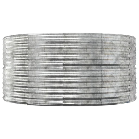 Vidaxx plantekasse 140x140x68 cm galvaniseret stål sølvfarvet