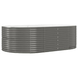 Vidaxx plantekasse 212x140x68 cm galvaniseret stålgrå