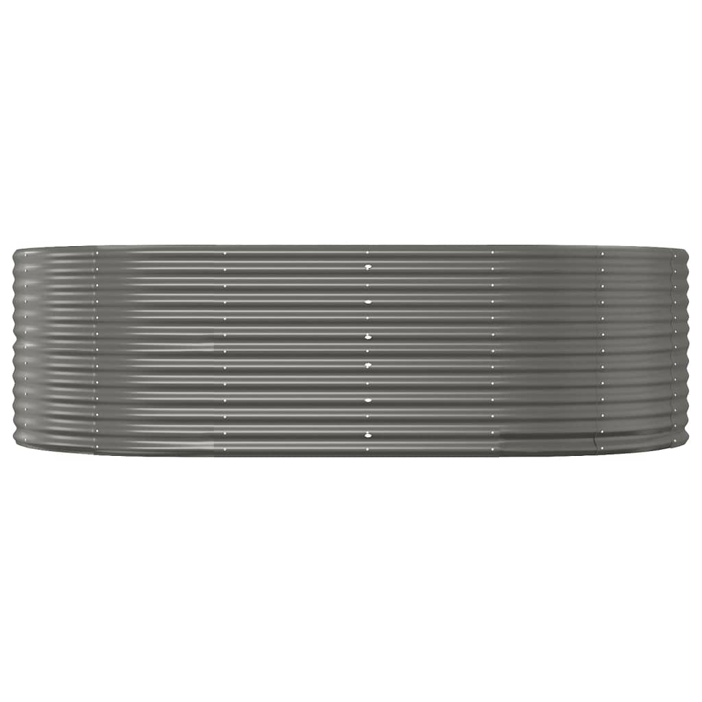 Vidaxx plantekasse 212x140x68 cm galvaniseret stålgrå
