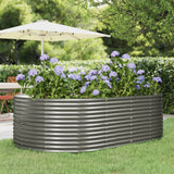 Vidaxx plantekasse 212x140x68 cm galvaniseret stålgrå