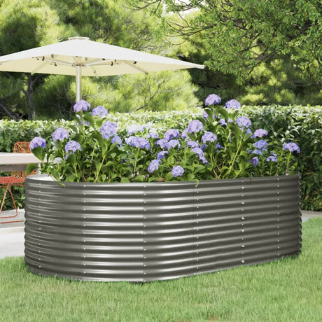 Vidaxx plantekasse 212x140x68 cm galvaniseret stålgrå