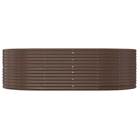 Vidaxl plantenbak 212x140x68 cm gegalvaniseerd staal bruin