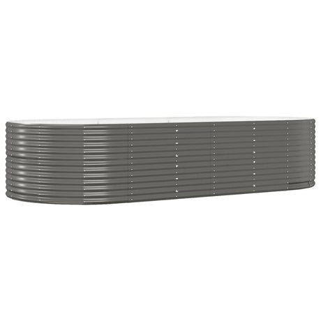 Vidaxl plantenbak 291x140x68 cm gegalvaniseerd staal grijs