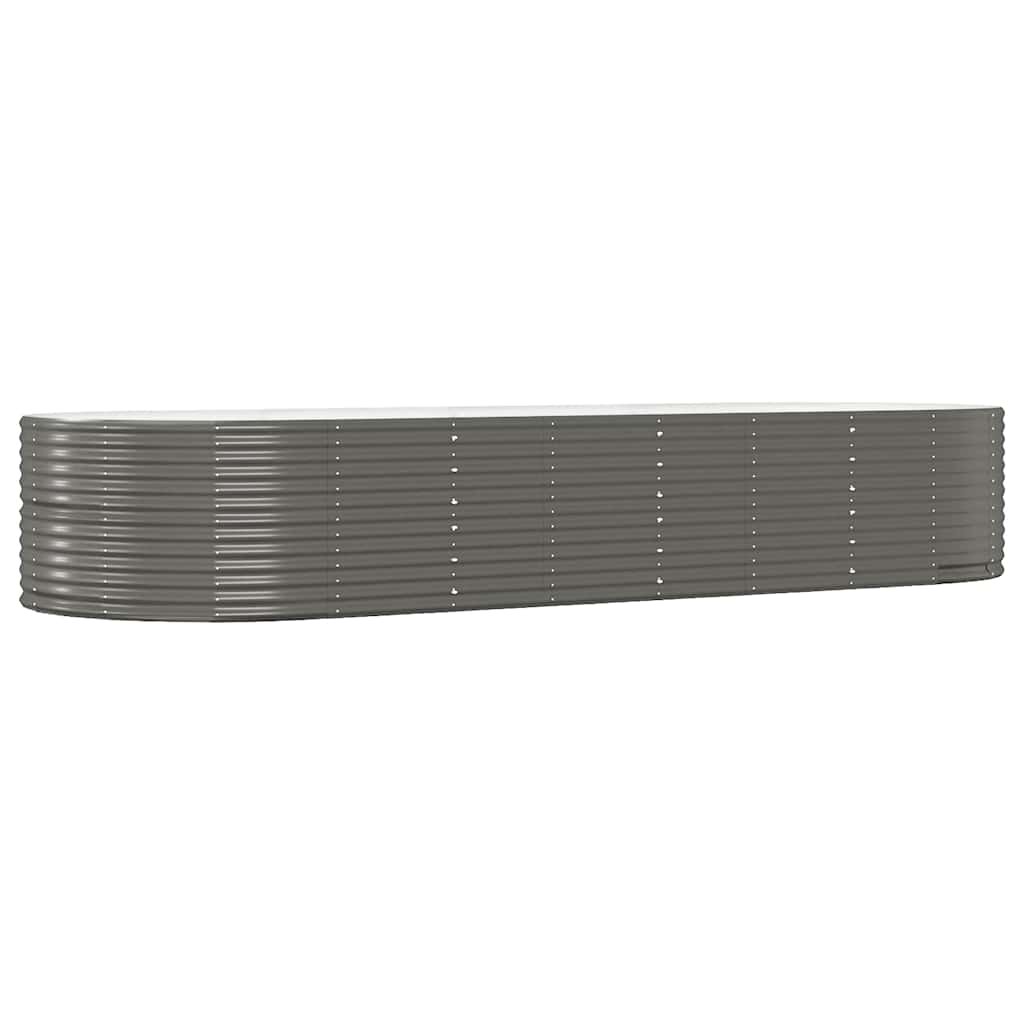 Vidaxx plantekasse 367x140x68 cm galvaniseret stålgrå