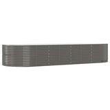 Vidaxx plantekasse 367x140x68 cm galvaniseret stålgrå