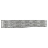 Vidaxx planter 447x140x68 cm galvanized steel silver-colored