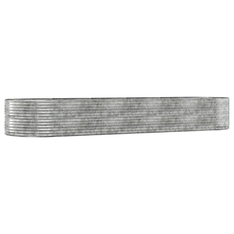 Vidaxx planter 447x140x68 cm galvanized steel silver-colored