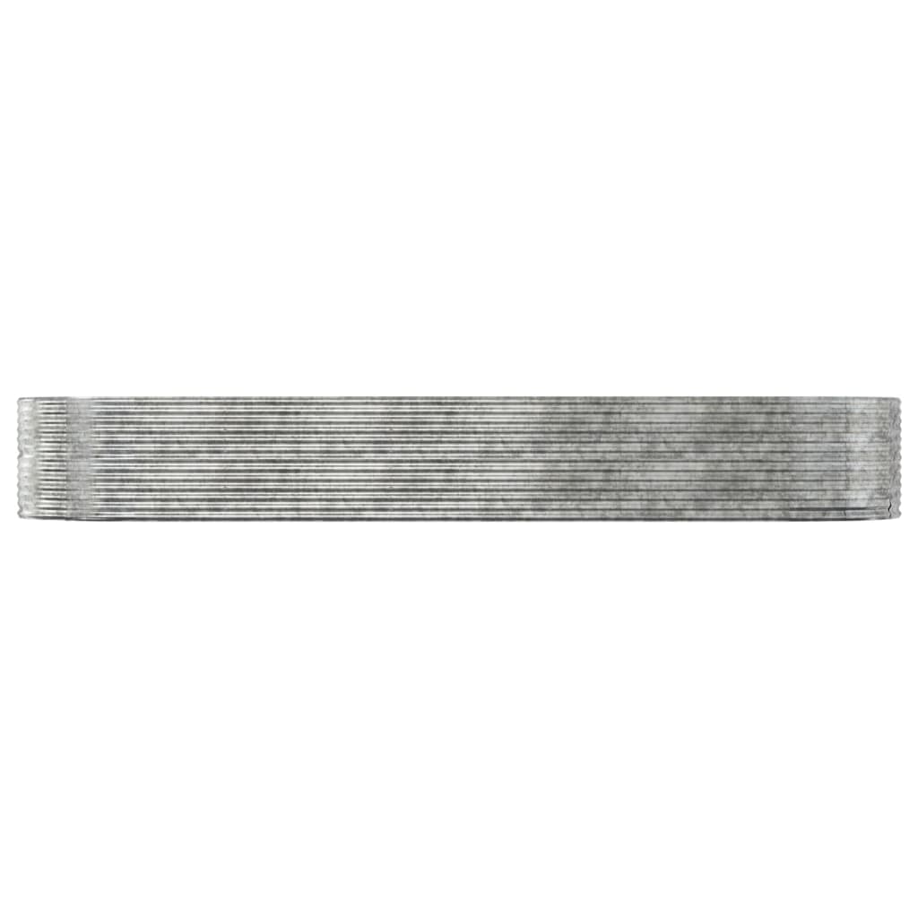 Vidaxx planter 447x140x68 cm galvanized steel silver-colored