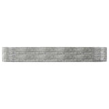 Vidaxx planter 447x140x68 cm galvanized steel silver-colored