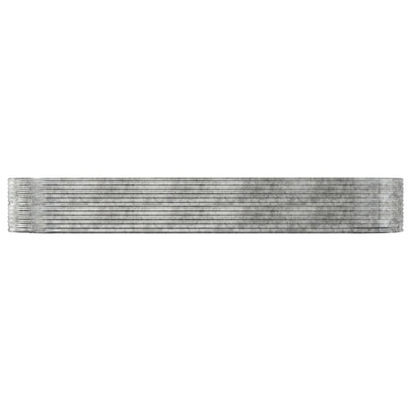 Vidaxx planter 447x140x68 cm galvanized steel silver-colored