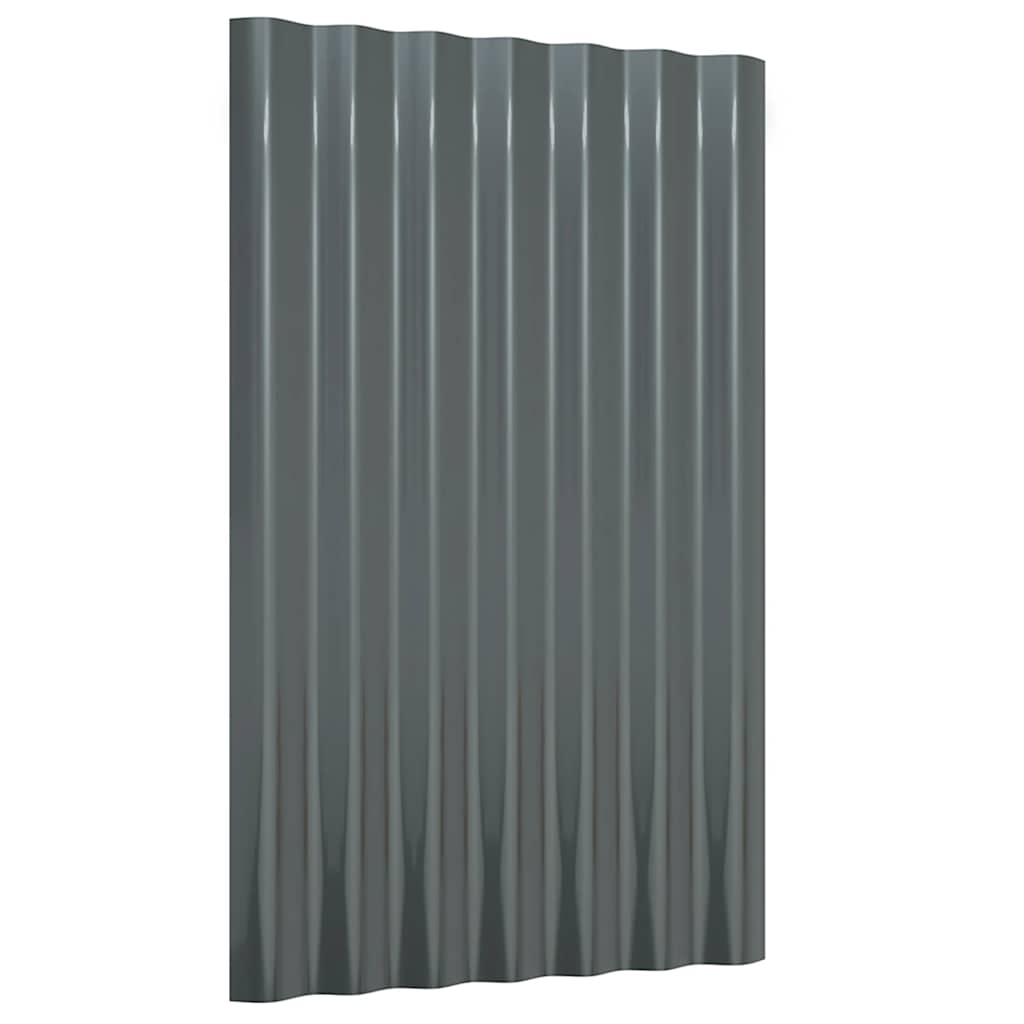 Vidaxx tagplader 36 stk 60x36 cm galvaniseret stål antracit