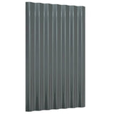Vidaxx tagplader 36 stk 60x36 cm galvaniseret stål antracit
