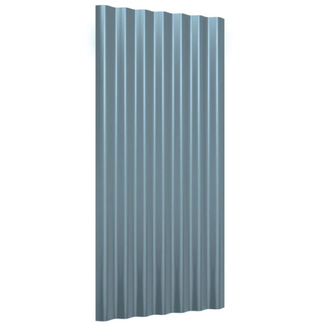 Vidaxx tagplader 36 stk 80x36 cm galvaniseret stålgrå