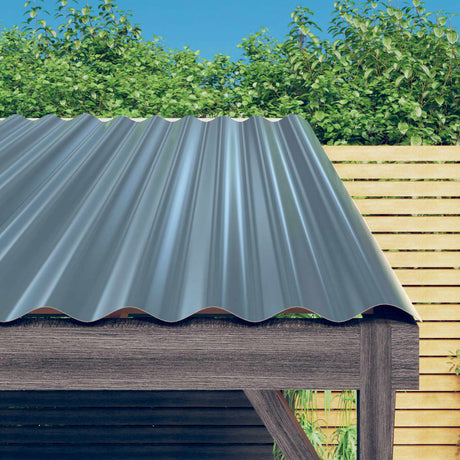 Vidaxx tagplader 36 stk 80x36 cm galvaniseret stålgrå