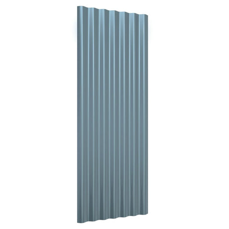 Vidaxx tagplader 12 stk 100x36 cm galvaniseret stålgrå