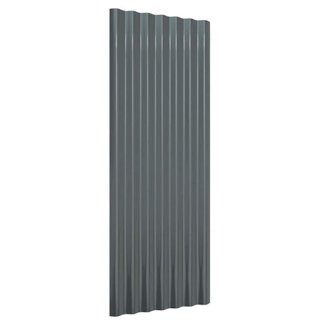 Vidaxx tagplader 12 stk 100x36 cm galvaniseret stål antracit