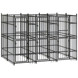 Vidaxl Dog Kennel 5,53 m² stål