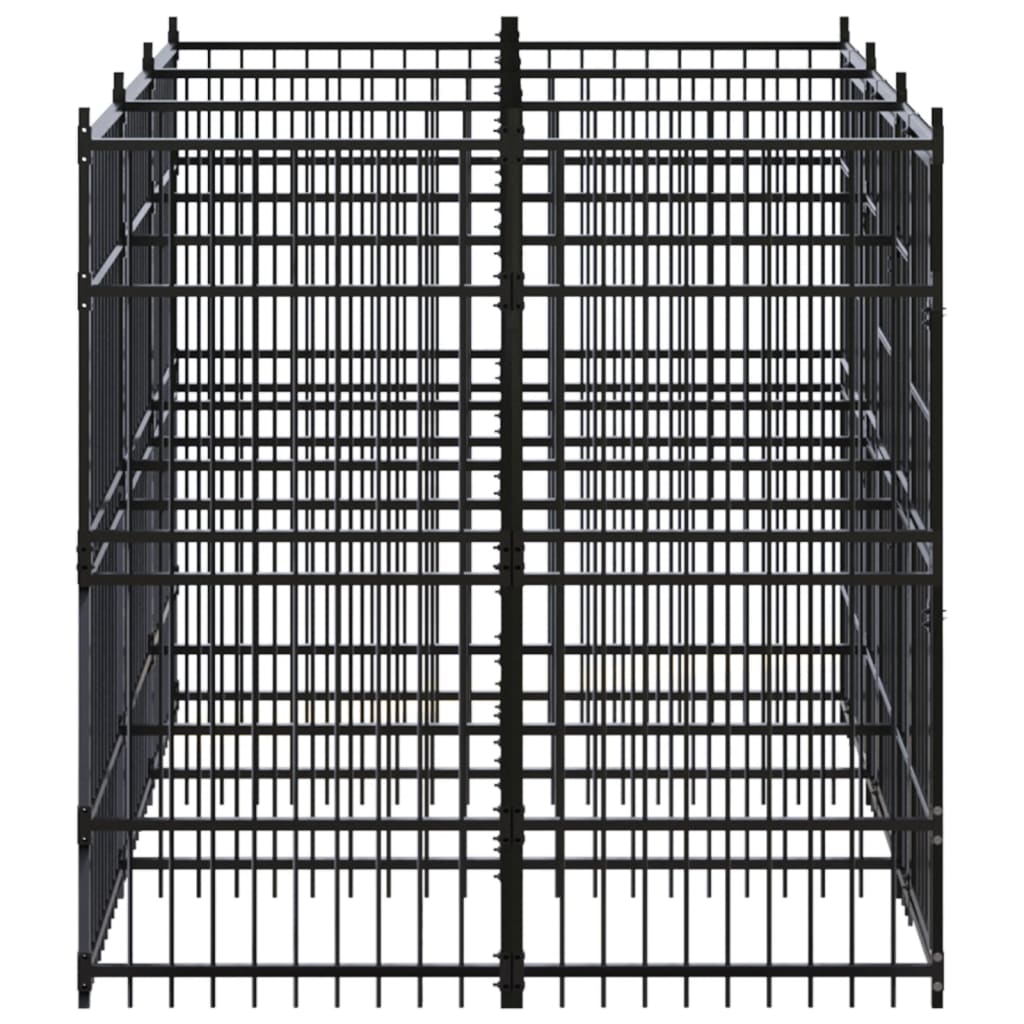 Vidaxl Dog Kennel 5,53 m² stål