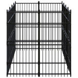 Vidaxl Dog Kennel 7,37 m² stål