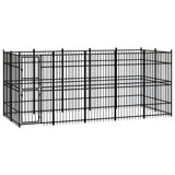 Vidaxl Dog Kennel 9.22 m² stål
