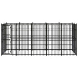 Vidaxl Dog Kennel 9.22 m² stål
