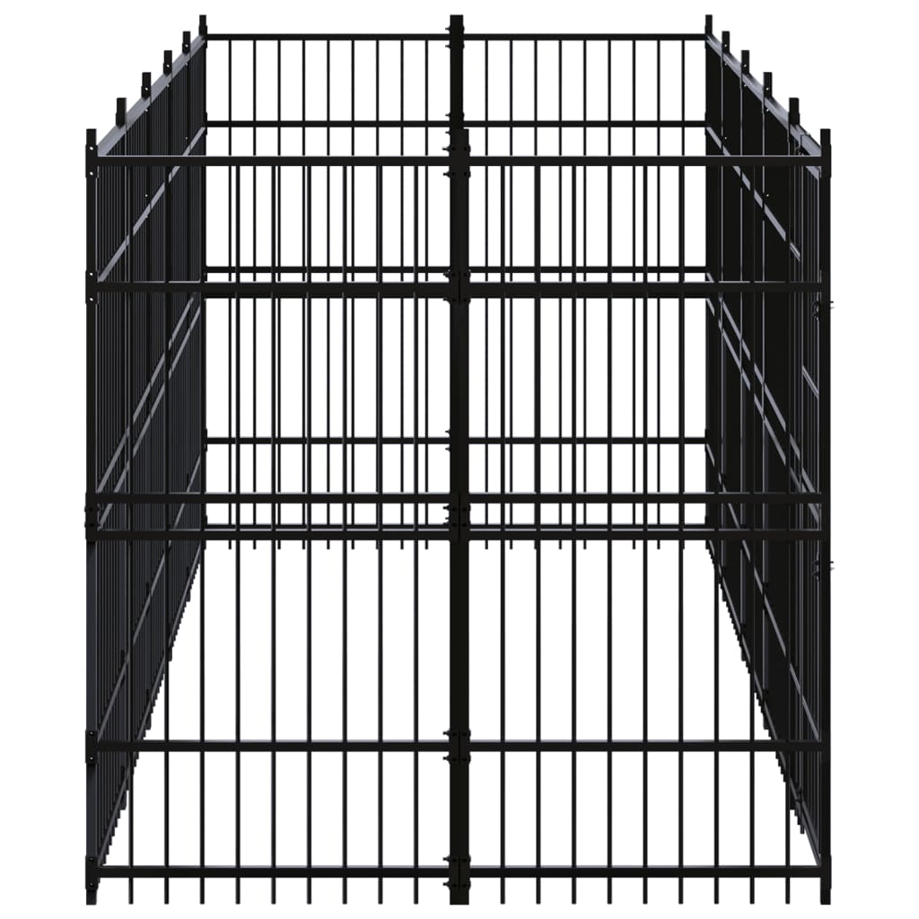 Vidaxl Dog Kennel 9.22 m² stål