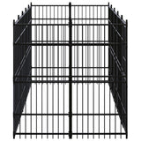 Vidaxl Dog Kennel 9.22 m² stål