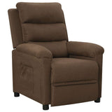 Vidaxl fauteuil verstelbaar stof bruin