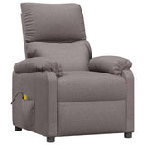 Vidaxl massagestoel stof taupe