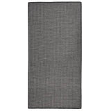 Vidaxl uden for tæppet fladt vævet 100x200 cm grå