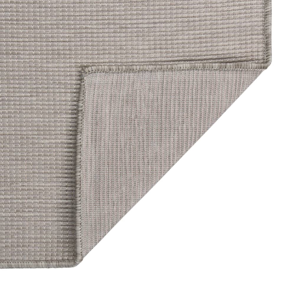 Vidaxx udendørs tæppe fladvævet 80x250 cm lysegrå