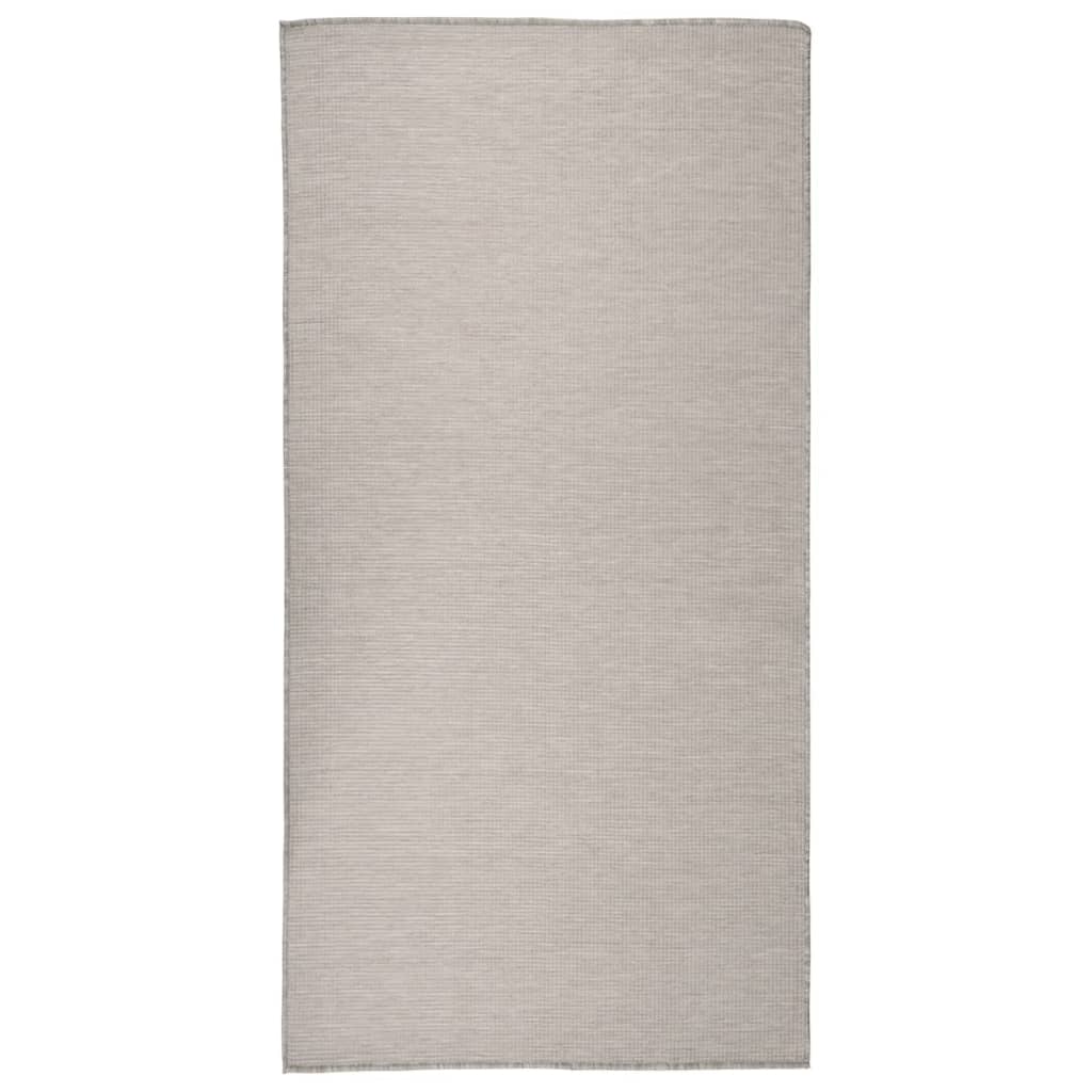 Vidaxx udendørs tæppe fladvævet 100x200 cm lysegrå
