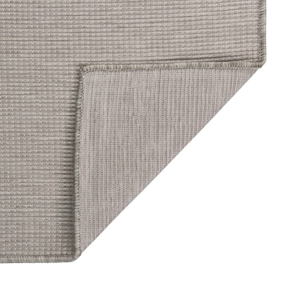 Vidaxx udendørs tæppe fladvævet 100x200 cm lysegrå
