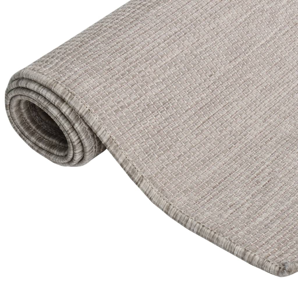 Vidaxx udendørs tæppe fladvævet 100x200 cm lysegrå