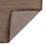 Vidaxl uden for tæppet fladt vævet 80x250 cm brun