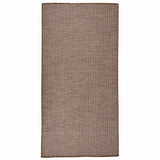 Vidaxx udendørs tæppe fladvævet 100x200 cm brun