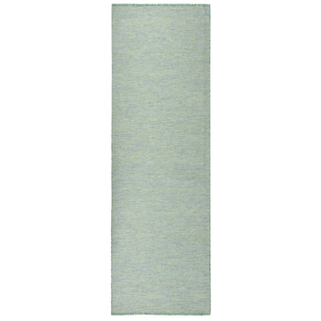 Vidaxl uden for tæppet fladt vævet 80x250 cm turkis