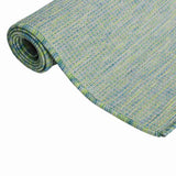 Vidaxl uden for tæppet fladt vævet 80x250 cm turkis