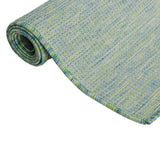 Vidaxl uden for tæppet fladt vævet 100x200 cm turkis