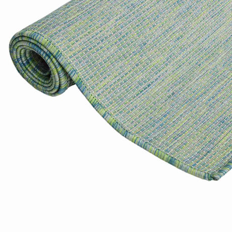 Vidaxl uden for tæppet fladt vævet 160x230 cm turkis