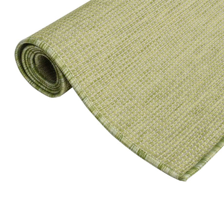Vidaxl uden for tæppet fladtvævet 120x170 cm grøn