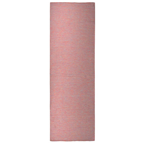 Vidaxl uden for tæppet fladt vævet 80x250 cm rød