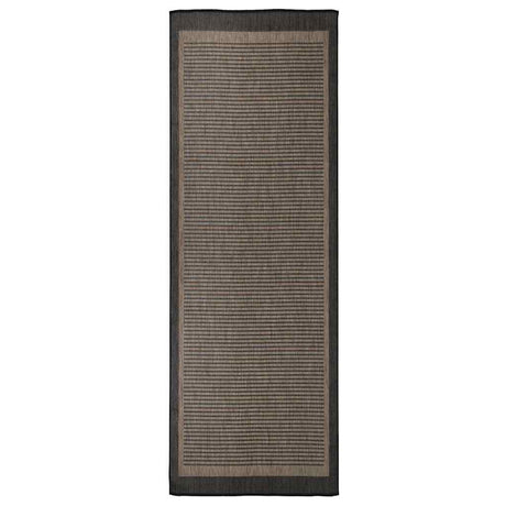 Vidaxx udendørs tæppe fladvævet 80x250 cm mørkebrunt