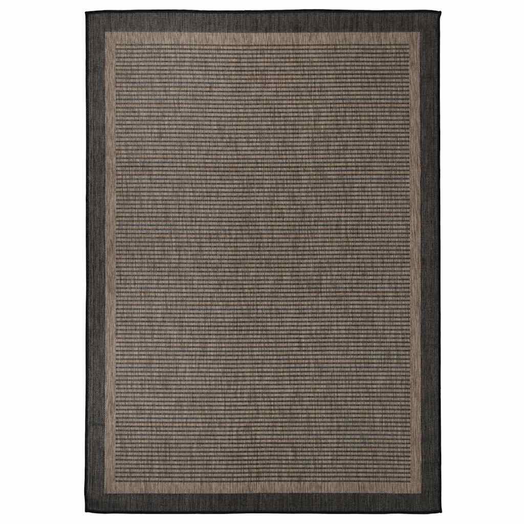 Vidaxx udendørs tæppe fladvævet 140x200 cm mørkebrunt