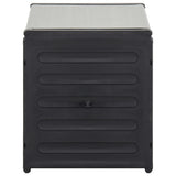 Vidaxl Garden Waste Bin 85x34x40 cm grå