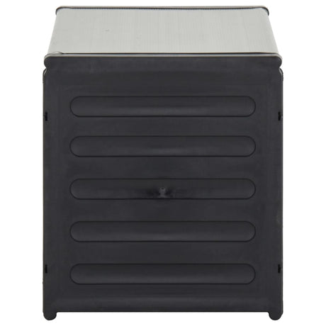 Vidaxl Garden Waste Bin 85x34x40 cm grå