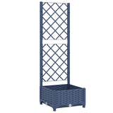 Vidaxl Planning Box med Trellis Blue Grey 40x40x121,5 cm pp